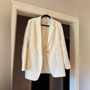 House of Harlow 1960 Cream & Gold Blazer Women's Large